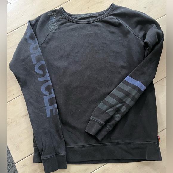 Freecity Soulcycle Black and Blue Crewneck Sweatshirt - Picture 2 of 5